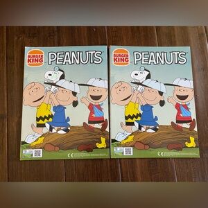 FREE!! 🆓 2 Peanuts Burger King Collectible Kids activity sets